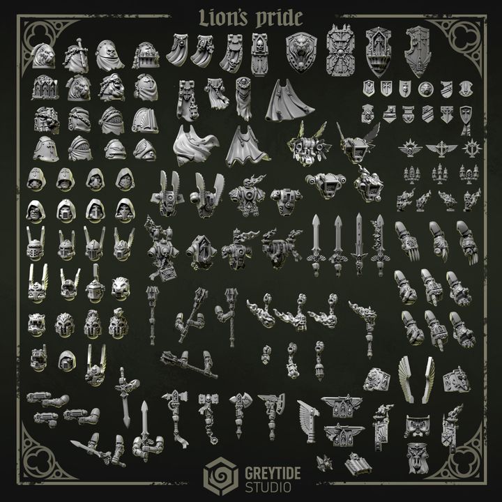 3D Printable Lion´s Pride Pack by GreyTide Studio